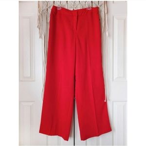 Red Wide leg Pants